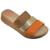 Chinelo Tamanco Ortopédico Salto Baixo Modare 7166.101 Caramelo, Laranja, Dourado