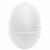 Chocalho Ovinho Colorido Ganza Maraca Egg Shakker Percussão Branco