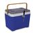 Chopeira a gelo caixa 34l - com serpentina em alumínio torneira italiana 2 vias Azul com Alça Laranja