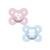 Chupeta mam start 0-2 meses fase 1 bico silicone skinsoft embalagem dupla Rosa Tigre - Azul Urso