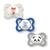 Chupeta mam supreme 0-6 meses fase 1 bico silicone disco extra ventilado embalagem tripla Raposa - Urso - Panda
