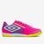 Chuteira Futsal Umbro Pró 5 Bump Club Rosa, Lilás