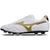 Chuteira mizuno morelia classic md masculina Branco e dourado