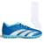 Chuteira Society Adidas Predator Accuracy.4 TF + Meião Color Sports de Futebol Azul, Branco