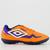 Chuteira Society Juvenil Umbro Prisma Unissex Laranja, Branco