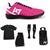 Chuteira Society Kit Futebol A7 Rosa