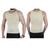 Cinta Regata Camisa Masculina Modela Cintura Reduz Medida Esconde Barriga Alta Compressão Abdômen Alívio Dores lombares VCC Branco