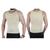 Cinta Regata Camisa Masculina Modela Cintura Reduz Medida Esconde Barriga Alta Compressão do Abdômen Alívio Dores lombares Correção Postura VCC Branco