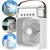 Climatizador ventilador mini ar condicionado umidificador portatil ar frio (3 em 1) PRETO