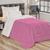 Coberdrom Edredom Cobertor Sherpa Imita Pele de Carneiro Cama Solteiro 1,60m x 2,20m Dupla Face Rosa