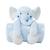 Cobertor Bebe Menino Manta Macia  Bichinho Elefantinho Azul  azul