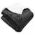 Cobertor Casal Dupla Face Sherpa Toque Lã de Ovelha Carneiro Manta Microfibra Corttex 1,80 x 2,20 Boreal Preto