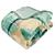 Cobertor Casal Raschel Corttex Estampado - Toque Aveludado - 100% Poliéster - 1,80 x 2,20 - Grosso Saulo Verde