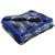 Cobertor Casal Xadrez Formoso 180 x 220 cm Azul/Preto