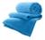 Cobertor Coberta Manta Casal Toque Felpudo Lisa Várias Cores Azul