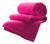 Cobertor Coberta Manta Casal Toque Felpudo Lisa Várias Cores Pink