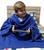 Cobertor com Mangas Infantil Liso e Estampado- De 2 a 14 anos - Dryas Azul royal