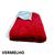 Cobertor diamond dupla face manta flannel quadriculada  e sherpa Vermelho