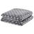 Cobertor Frio Intenso Cama Casal Queen Mantinha Flannel Grid POÁ CINZA