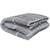 Cobertor Frio Intenso Cama Casal Queen Mantinha Flannel Grid CINZA