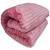 Cobertor King Luster Corttex 100% Microfibra - Manta Casal Listrado Toque Macio Fofinho 2,20 x 2,40 Rosa Rosé