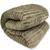 Cobertor King Luster Corttex 100% Microfibra - Manta Casal Listrado Toque Macio Fofinho 2,20 x 2,40 Bege
