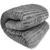 Cobertor King Luster Corttex 100% Microfibra - Manta Casal Listrado Toque Macio Fofinho 2,20 x 2,40 Cinza