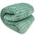 Cobertor King Luster Corttex 100% Microfibra - Manta Casal Listrado Toque Macio Fofinho 2,20 x 2,40 Verde Claro
