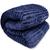 Cobertor King Luster Corttex 100% Microfibra - Manta Casal Listrado Toque Macio Fofinho 2,20 x 2,40 Azul Marinho
