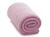 Cobertor Manta Bebê infantil veludo grossa inverno frio Liso Rosa