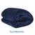 Cobertor Manta Casal 2,00x1,80 Microfibra Lisa Cores Azul Marinho