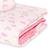 Cobertor Manta Dupla Face Bebê Matelado 75 x 100 cm Arco-Íris Rosa