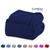 Cobertor Manta Queen Liso Microfibra Soft Fleece 2,20x2,40m Camesa  Azul Marinho
