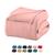 Cobertor Manta Queen Liso Microfibra Soft Fleece 2,20x2,40m Camesa  Rosa