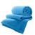 Cobertor Manta Solteiro Microfibra Camesa Inverno Azul-Bebê
