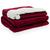 Cobertor Queen Microfibra Plush Liso Sherpa Domani Merlot