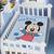 Cobertor Raschel Plus Infantil Disney - Jolitex  MICKEY PASSINHOS AZUL/CLARO