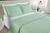 Cobre leito Ágata 200Fios Bordado King 3 Peças Varias Cores Verde, Caqui, Tiffany Verde-claro