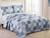 Cobre Leito Colcha King Size Dupla Face Evolution Patchwork Estampada Camesa Toca