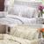 Cobre leito colcha manta bordada cama casal queen algodão 180 fios super luxo com 06 peças Branco