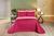 cobre leito para cama de solteiro cobre leito dupla face cobre leito solteiro 200 fios 02 peças pink/rosa