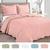 Cobre Leito Queen Roupa De Cama Colcha Kit 3 Peças Rose