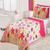 Cobre Leito Solteiro Colcha Cama Box Cobreleito Menino Menina Infantil 02 Peças Garden pink