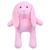 Coelhinho Orelhudo Decorativo de Pelúcia Páscoa Brinquedo 27cm Rosa