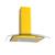 Coifa de Parede Clean Vidro Curvo 75cm 140W Nardelli Amarelo