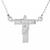 Colar Jesus Cristo com Strass 20mm Religioso Católico - Sunshine Cristais Prateado