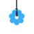 Colar Mordedor Flor Flower Chewy - Regulador - ARK Therapeutic Azul claro, Xt, Médio