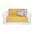Colcha Casal cobre leito Buddemeyer 2,30m X 2,50m Lisa Protetora Decorativa Pet Manta Para Sofa Retratil Mostarda