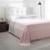 Colcha Casal cobre leito Buddemeyer 2,30m X 2,50m Lisa Protetora Decorativa Pet Manta Para Sofa Retratil Rosa Claro