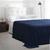 Colcha Casal cobre leito Buddemeyer 2,30m X 2,50m Lisa Protetora Decorativa Pet Manta Para Sofa Retratil Azul Marinho